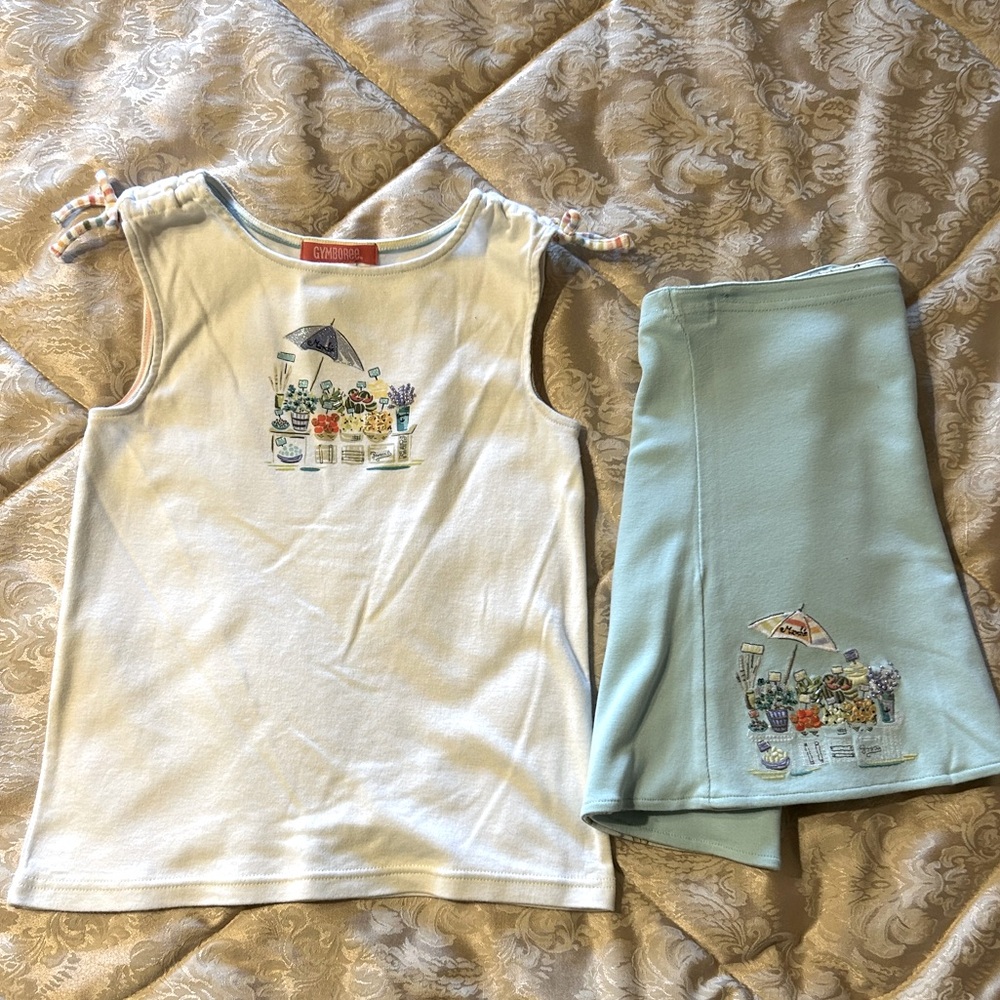 Matching Gymboree tank and skirt set